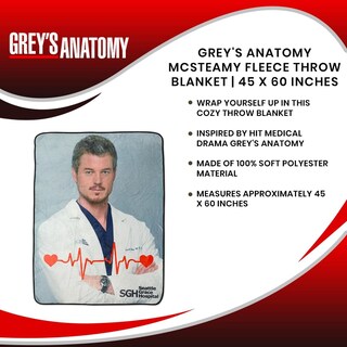 Foto 7 | Foto 7 | Manta Surreal Entertainment Grey's Anatomy Mcsteamy - Venta Internacional.