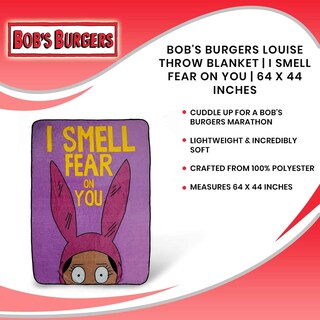 Foto 7 | Foto 7 | Throw Blanket Surreal Entertainment Bob's Burgers Louise - Venta Internacional.