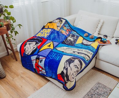 Foto 4 | Foto 4 | Throw Blanket Silver Buffalo (serie Animada Star Trek) - Venta Internacional.