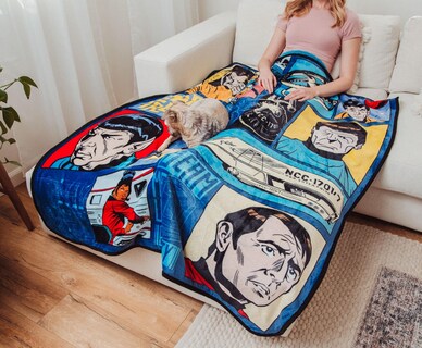 Foto 7 | Foto 7 | Throw Blanket Silver Buffalo (serie Animada Star Trek) - Venta Internacional.