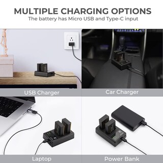 Foto 6 | Foto 6 | Batería Y Cargador Usb Dual Lp-e17 Para Canon Eos R100 R8 R50 - Venta Internacional.