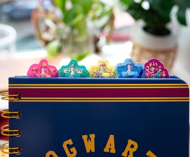 Foto 5 | Foto 5 | Cuaderno Espiral Plateado Buffalo Harry Potter Hogwarts De 5 Pestañas - Venta Internacional.