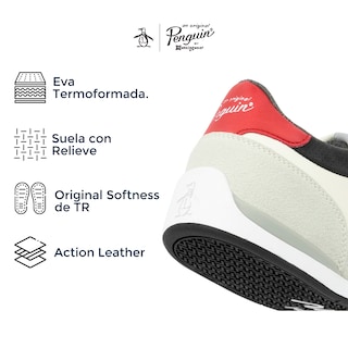 Foto 5 | Foto 5 | Tenis Original Penguin Style Bruce Off White Para Hombre