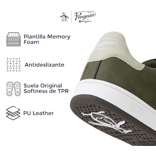 Foto 5 | Foto 5 | Tenis Original Penguin Style Sheen Verde Para Hombre