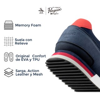 Foto 5 | Foto 5 | Tenis Original Penguin Style Viggo Azul Marino Para Hombre