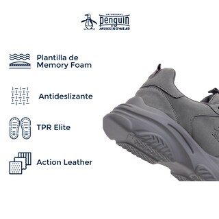 Foto 5 | Foto 5 | Tenis Original Penguin Style Brendan Gris Para Hombre