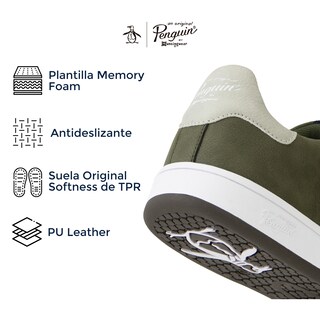 Foto 5 | Foto 5 | Tenis Original Penguin Style Sheen Verde Para Hombre
