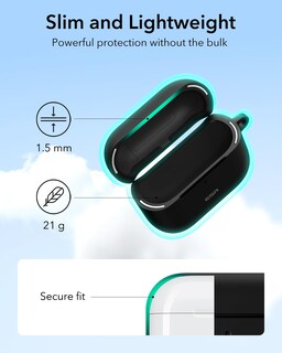 Foto 6 | Foto 6 | Funda Esr Para Airpods 4 Halolock Con Magsafe Black - Venta Internacional.