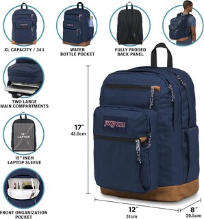 Foto 3 | Foto 3 | Mochila Jansport Cool Con Funda Para Portátil De 15 Pulgadas Faded Sage - Venta Internacional.