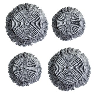 Foto 1 | Foto 1 | Paquete De 4 Manteles Estilo Boho Macramé Decorativos Ilios Innova Para Múltiples Espacios 25 Y 35 Cm De Diámetro