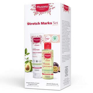Foto 1 | Foto 1 | Set De Estrías Para Maternidad Mustela Cream & Belly Oil 2 Artículos - Venta Internacional.