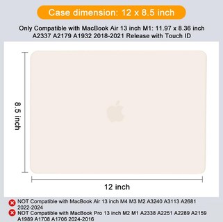 Foto 7 | Foto 7 | Funda Mosiso Para Dispositivo Electrónico Portátil Para Macbook Air De 13 Pulgadas  Color Beige - Venta Internacional.
