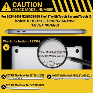 Foto 2 | Foto 2 | Funda Ibenzer Compatible Con Macbook Pro 13'' M2/m1 - Venta Internacional.