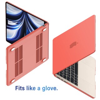 Foto 6 | Foto 6 | Funda Con Teclado Ibenzer Para Macbook Air De 13 6 Pulgadas Color Naranja Coral - Venta Internacional.