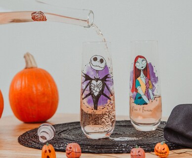 Foto 4 | Foto 4 | Cristalería Estriada Silver Buffalo Disney Nightmare Before Christmas - Venta Internacional.