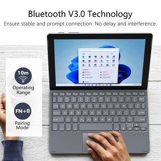 Foto 4 | Foto 4 | Funda Tipo Moko Para Microsoft Surface Go 4/3/2/1 Con Bt Black - Venta Internacional.