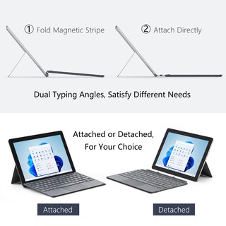 Foto 5 | Foto 5 | Funda Tipo Moko Para Microsoft Surface Go 4/3/2/1 Con Bt Black - Venta Internacional.