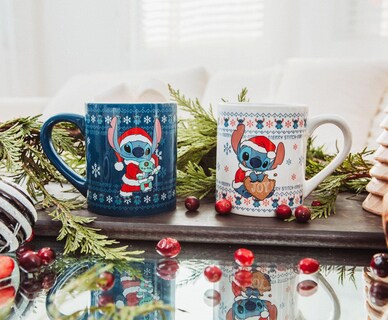 Foto 2 | Foto 2 | Juego De 2 Tazas De Cerámica Silver Buffalo Disney Lilo & Stitch 14 Onzas - Venta Internacional.