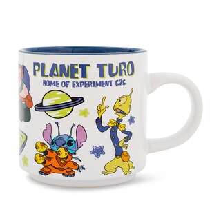 Foto 1 | Foto 1 | Taza De Café Silver Buffalo Disney Lilo & Stitch Planet Turo 380ml - Venta Internacional.