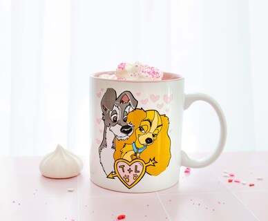 Foto 7 | Foto 7 | Taza De Cerámica Plateada Con Diseño De Búfalo Disney La Dama Y El Vagabundo 590 Ml - Venta Internacional.
