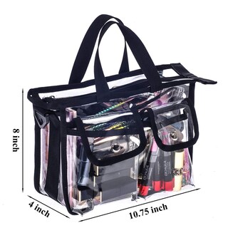 Foto 6 | Foto 6 | Set De Maquillaje Jula Vance  Bolsa Mediana De Pvc Transparente Con Correa - Venta Internacional.