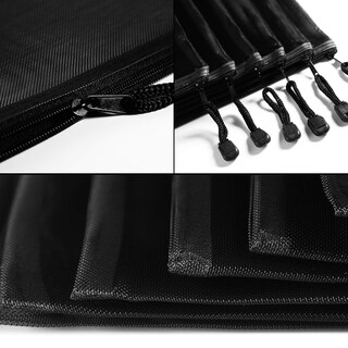 Foto 2 | Foto 2 | Set De Bolsas De Malla Norme 10 Piezas Maquillaje Cosméticos Viajes Color Negro - Venta Internacional.