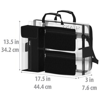 Foto 4 | Foto 4 | Bolsa De Viaje Para Cosméticos Shany 44 X 34 X 8 Cm Color Negro Transparente - Venta Internacional.