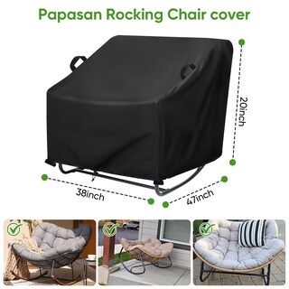 Foto 2 | Foto 2 | Funda Para Muebles Ananmei Impermeable Para Silla Mecedora Papasan 97x120x51 Cm - Venta Internacional.