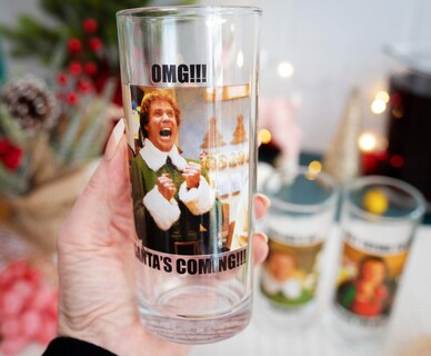 Foto 3 | Foto 3 | Vasos Plateados Con Frases De Duendes De Búfalo 300 Ml Juego De 4 - Venta Internacional.