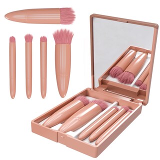 Foto 1 | Foto 1 | Set De Brochas De Maquillaje Portátil Ar3 Beauty De 5 Piezas Con Funda - Venta Internacional.