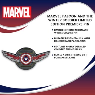 Foto 7 | Foto 7 | Pin Esmaltado: Halcón Y El Soldado Del Invierno De Marvel Studios - Venta Internacional.