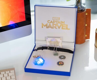 Foto 6 | Foto 6 | Set De Coleccionables Marvel Captain Marvel Gargantilla Con Cuello De Ganso - Venta Internacional.