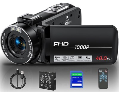 Foto 1 | Foto 1 | Videocámara Olesit Full Hd 1080p 48 Mp Con Control Remoto Y Sd De 32 Gb - Venta Internacional.