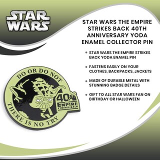 Foto 7 | Foto 7 | Alfiler De Solapa Star Wars Yoda The Empire Strikes Back 40th Anniv. - Venta Internacional.