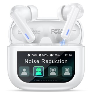 Foto 1 | Foto 1 | Auriculares Inalámbricos Nequga T21 Anc Enc Con Pantalla Táctil Blancos - Venta Internacional.