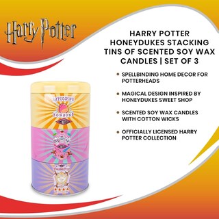 Foto 7 | Foto 7 | Juego De Velas De Cera De Soja Aromática Harry Potter Honeydukes 3 Unidades - Venta Internacional.
