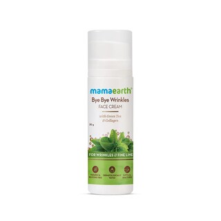 Foto 1 | Foto 1 | Crema Facial Mamaearth Bye Bye Arrugas Té Verde Y Colágeno 30g - Venta Internacional.
