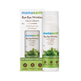 Foto 3 | Foto 3 | Crema Facial Mamaearth Bye Bye Arrugas Té Verde Y Colágeno 30g - Venta Internacional.