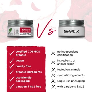 Foto 2 | Foto 2 | Crema De Día Hidratante Para La Piel Dr. Organic Rose Otto 50 Ml - Venta Internacional.