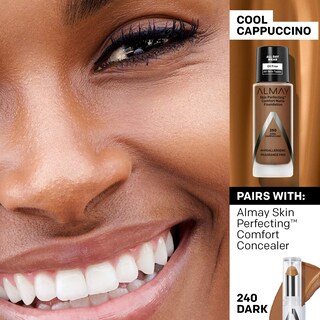 Foto 6 | Foto 6 | Base Almay Skin Perfecting Comfort Matte Cool Cappuccino 30 Ml - Venta Internacional.