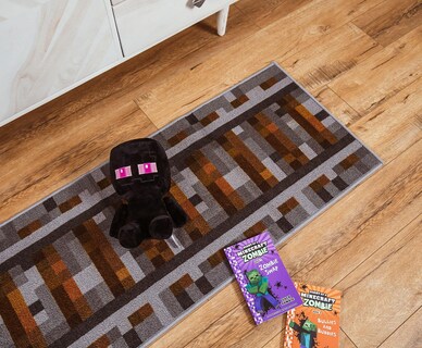 Foto 4 | Foto 4 | Area Rug Ukonic Minecraft Train Rail 50 X 150 Cm Poliéster - Venta Internacional.