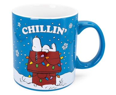 Foto 1 | Foto 1 | Taza Silver Buffalo Peanuts Snoopy Chillin De Cerámica 600 Ml - Venta Internacional.