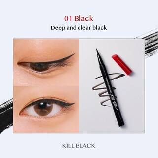 Foto 3 | Foto 3 | Lápiz Delineador De Ojos Clio Impermeable Liquid Precision Tip Negro - Venta Internacional.