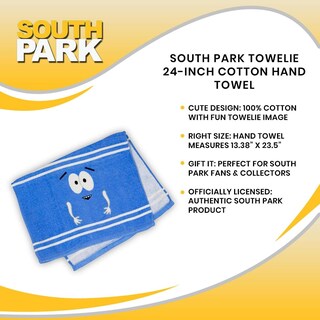 Foto 7 | Foto 7 | Toalla De Mano South Park Towelie Tela De Algodón De Secado Rápido - Venta Internacional.