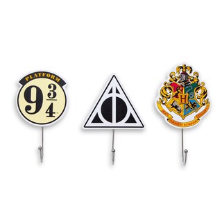 Foto 1 | Foto 1 | Juego De 3 Ganchos De Pared Para Colgar Perchas Con Iconos De Harry Potter - Venta Internacional.