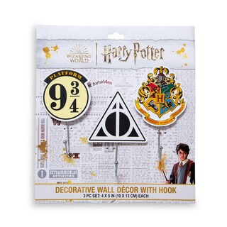 Foto 2 | Foto 2 | Juego De 3 Ganchos De Pared Para Colgar Perchas Con Iconos De Harry Potter - Venta Internacional.