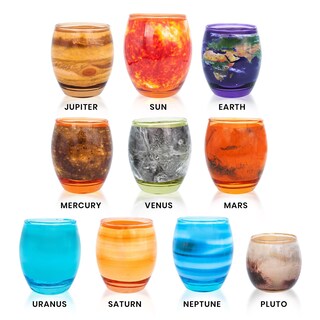 Foto 2 | Foto 2 | Set De Cristal Surreal Entertainment Toynk Solar System 300-300 Ml - Venta Internacional.