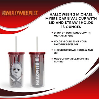 Foto 7 | Foto 7 | Copa Carnival Silver Buffalo Halloween 2 Michael Myers 480 Ml - Venta Internacional.