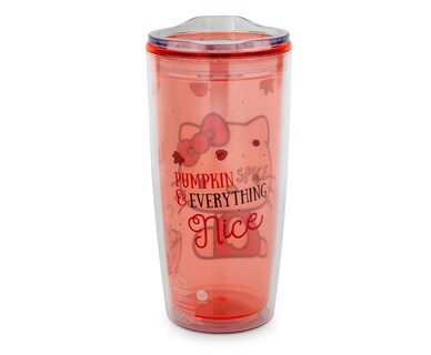 Foto 3 | Foto 3 | Vaso De Viaje Hello Kitty Pumpkin Spice 600 Ml Plástico - Venta Internacional.