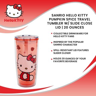 Foto 7 | Foto 7 | Vaso De Viaje Hello Kitty Pumpkin Spice 600 Ml Plástico - Venta Internacional.